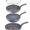 Tefal G13411 Cook Healthy Pfannenset Induktion 6 Tlg, Hohe Wokpfanne Mit Deckel 28cm, Pfanne 30 Cm + 24cm, Alle Herdarten, Spülmaschinenfest, Antihaft-beschichtet, Wok & Bratpfanne Set -Günstiges Herd Genuss Geschäft 020034203daf012cbf9379366d425026