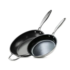 Livington Dura Pan - Pfannenset Mit Universaldeckel - 28cm + 24cm Pfanne - 3-lagige Antihaftbeschichtung - Pflegeleichtes Edelstahlgehäuse - Für Alle Herdplatten Geeignet -Günstiges Herd Genuss Geschäft 02abf16912f86ad3dac76cdded0b6af8