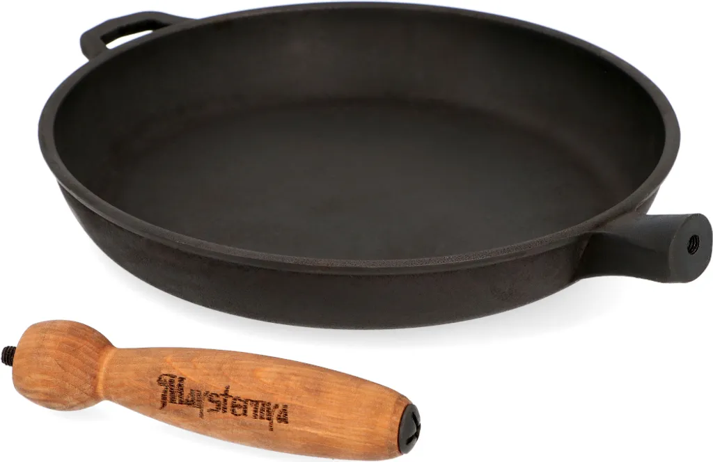 Gusspfanne Ø 24 Cm Mit DECKEL Bratpfanne Gusseisen MAYSTERNYA IRON WOOD 7 Gusspfanne Ø 24 Cm Mit DECKEL Bratpfanne Gusseisen MAYSTERNYA IRON WOOD – Bild 5