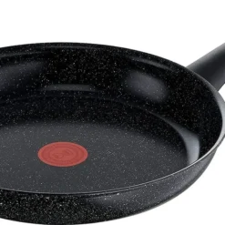 Tefal C41806 Intensity Bratpfanne 28 Cm | Keramikversiegelung | Thermo-Signal Temperaturindikator | Leichte Reinigung | Induktionsgeeignet | Umweltfreundlich | Schwarz