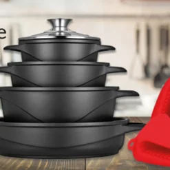 Smile MGK-12 Kochtopf, Geschmiedetes Aluminium, Schwarz -Günstiges Herd Genuss Geschäft 1aac79ec42d0565c1b3ea920914b91c5