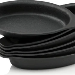 BBQ-Toro Servierpfännchen (6-er Set) | Gusseisen Grillpfannen