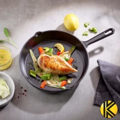 Karl Krüger 80028 Eisenguss Pfanne Toledo Ohne Deckel, 28 Cm, Schwarz -Günstiges Herd Genuss Geschäft 2100f7c96556b206601c72efd229cc52