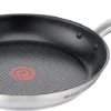 Tefal Ultimum Bratpfanne 24 Cm, Titanium Antihaftversiegelung, Thermo-Signal-Technologie, Gleichmäßige Hitzeverteilung, Backofengeeignet, Für Alle Gängigen Herdarten Inkl. Induktion -Günstiges Herd Genuss Geschäft 28aeb1013ffe05bbe754ab5dab245e6f