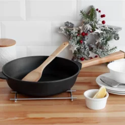 Ø24cm 62mm Hoch Gusseisenpfanne Gußeisenpfanne Mit Holzgriff Pfanne Aus Gusseisen -Günstiges Herd Genuss Geschäft 2b1f9b571f3b7e7a0e2cd5da7676b629