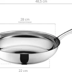 Bratpfanne, Edelstahl Bratpfanne, Edelstahl Tavos Mäser -Günstiges Herd Genuss Geschäft 3135caa4c1455af2fbc04b5125902591