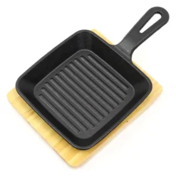 Küchenprofi BBQ Servierpfanne + Holzbrett 23 Cm Gusseisen Grillpfanne -Günstiges Herd Genuss Geschäft 32e589a3962e8cf46976ed303c85bc82