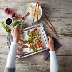 Demeyere Teppanyaki 40850-956-0 Bratpfanne, Edelstahl, Induktionsherd-geeignet -Günstiges Herd Genuss Geschäft 3ae981b1e134214f91e26fc41f1aabe3