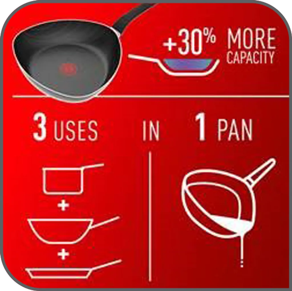 Tefal Start'Easy Dreiecks-Pfanne 26 Cm, C26707 6 Tefal Start'Easy Dreiecks-Pfanne 26 Cm, C26707 – Bild 4