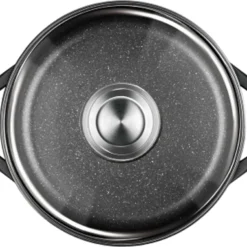 Smile MGK-12 Kochtopf, Geschmiedetes Aluminium, Schwarz -Günstiges Herd Genuss Geschäft 46be0fffacebb903ee2fdc2e184a5671