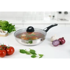 Genius Cerafit Steel Bratpfanne 28cm + Glasdeckel - Ofenfeste Keramikpfanne Mit Abnehmbarem Griff Für Alle Herdarten; A24665 13 Genius Cerafit Steel Bratpfanne 28cm + Glasdeckel - Ofenfeste Keramikpfanne Mit Abnehmbarem Griff Für Alle Herdarten; A24665 -Günstiges Herd Genuss Geschäft 4b01159fa39d7bb471e34ca826c2e72c