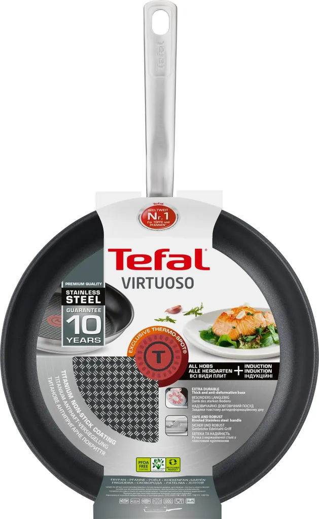 Tefal Virtuoso Pfanne Bratpfanne, Beschichtet, 24cm, Edelstahl 21 Tefal Virtuoso Pfanne Bratpfanne, Beschichtet, 24cm, Edelstahl – Bild 19