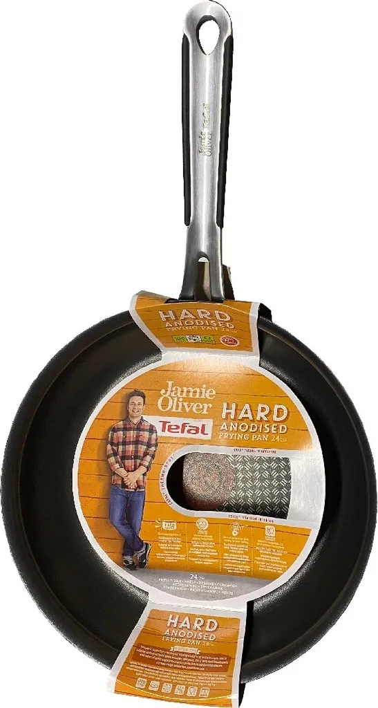 Tefal E7560473 E75604 Jamie Oliver Pfanne 24cm Induktion Bratpfanne Antihaft Beschichtet, Ofenfest, Spülmaschinenfest, Für Alle Herdarten, 3 Tefal E7560473 E75604 Jamie Oliver Pfanne 24cm Induktion Bratpfanne Antihaft Beschichtet, Ofenfest, Spülmaschinenfest, Für Alle Herdarten,