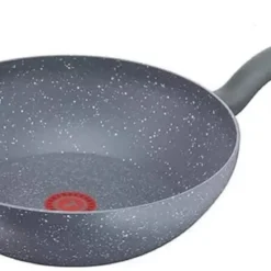 Tefal G13409 Healthy Wokpfanne Induktion 28cm -3 Tlg, Edelstahl Wok Bratpfanne Antihaft-beschichtet, Spülmaschinenfest, Rutschfester Griff, Für Alle Herdarten