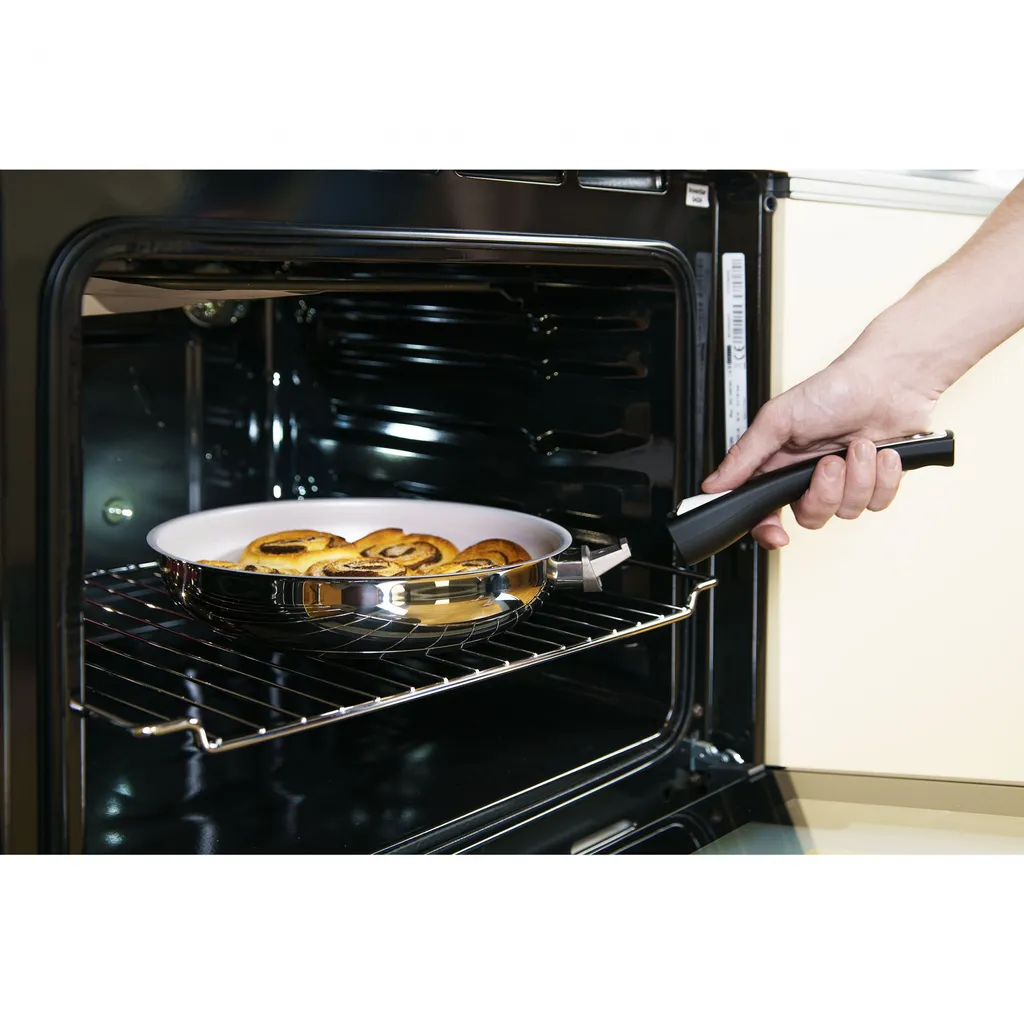 Genius Cerafit Steel Bratpfanne 28cm + Glasdeckel - Ofenfeste Keramikpfanne Mit Abnehmbarem Griff Für Alle Herdarten; A24665 7 Genius Cerafit Steel Bratpfanne 28cm + Glasdeckel - Ofenfeste Keramikpfanne Mit Abnehmbarem Griff Für Alle Herdarten; A24665 – Bild 5