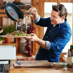 Tefal Jamie Oliver Guss Aluminium Bratpfanne 24cm Schwarz Bratpfanne -Günstiges Herd Genuss Geschäft 5dbd2d497bc99c2e59f8d1599dc7dcf1