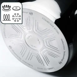 Tefal Duetto 3-teiliges Bratpfannen-Set, 20/24/28 Cm, Antihaftbeschichtung, Geeignet Für Alle Herdarten, Auch Für Induktionsherde, Edelstahl/schwarz -Günstiges Herd Genuss Geschäft 6121922e309797c47758d99aef41e458