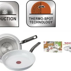 Tefal C90802 CERAMIC CONTROL WHITE Bratpfanne Induktion °20cm Crispy Results -Günstiges Herd Genuss Geschäft 62c009df4b296a3bd3c423ff68532a03