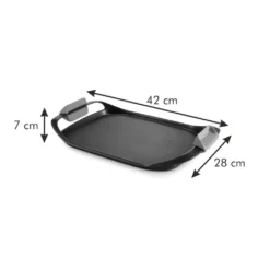 TESCOMA Grillplatte 42 X 28 Cm Induktion Grillrost Antihaftbeschichtet Aluminium -Günstiges Herd Genuss Geschäft 6db85036f4f6893349a608a9477a0e9d