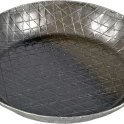 Turk 65930 Servierpfanne Aus Schmiedeeisen, 28 Cm, 2 Griffe, Grau (1 Stück)