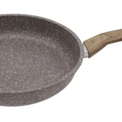 Steuber STONEWOOD Bratpfanne Ø 24 Cm Für öl- Und Fettfreies Braten, Für Alle Herdarten, Robuste GREBLON Antihaftbeschichtung, Induktionspfanne
