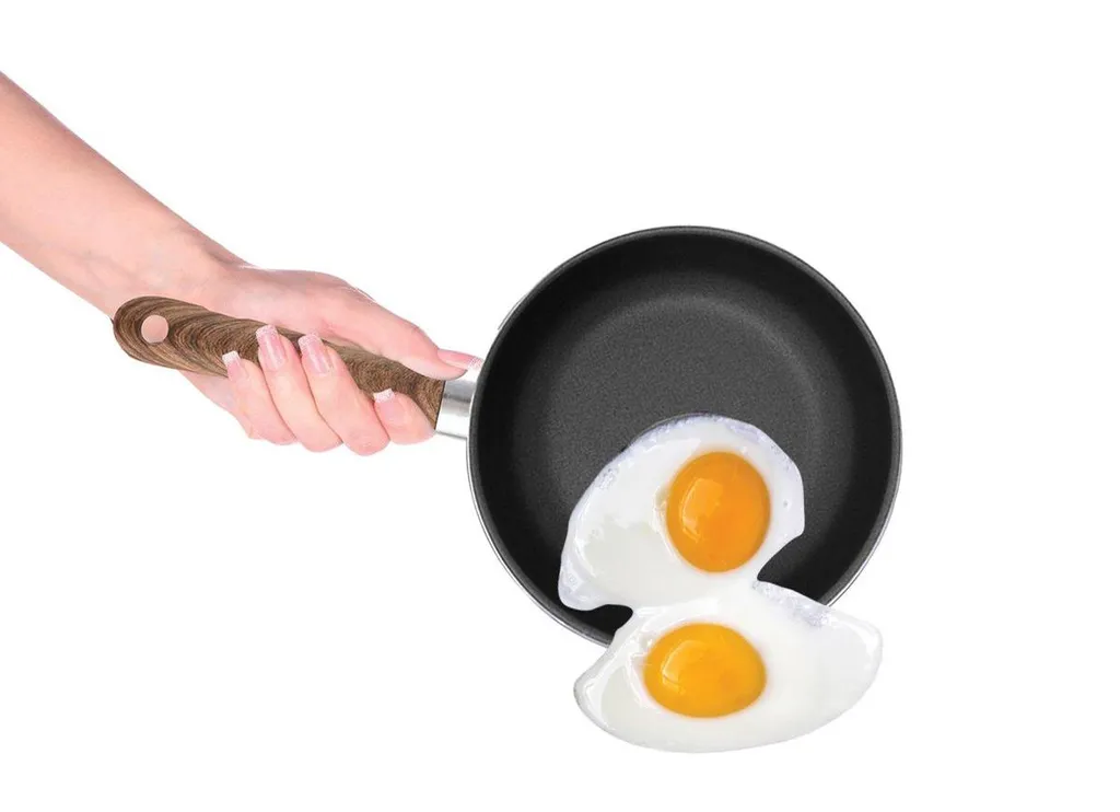 Nuovva Kupfer Bratpfanne - Keramische Antihaftbeschichtung - Holzgriff Bratpfanne - Ø 24 Cm Induktion - PTFE-frei 5 Nuovva Kupfer Bratpfanne - Keramische Antihaftbeschichtung - Holzgriff Bratpfanne - Ø 24 Cm Induktion - PTFE-frei – Bild 3