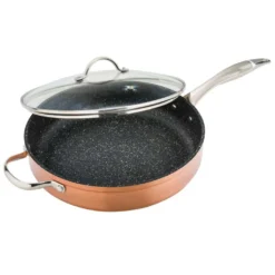 Excellence Sauteuse Ø28 Cm By Kitchen Pro - Schmorpfanne 28cm Mit Deckel, Pfanne, Aus Kupfer Und Rostfreiem Edelstahl, Induktion -Günstiges Herd Genuss Geschäft 78343b34904c86d94f2d4e888dc955f4