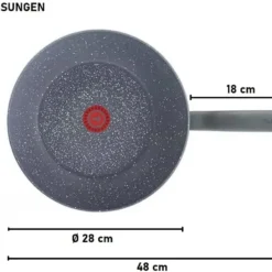 Tefal G13409 Healthy Wokpfanne Induktion 28cm -3 Tlg, Edelstahl Wok Bratpfanne Antihaft-beschichtet, Spülmaschinenfest, Rutschfester Griff, Für Alle Herdarten -Günstiges Herd Genuss Geschäft 7d8beb098f6c908d23a9c204b9a34443