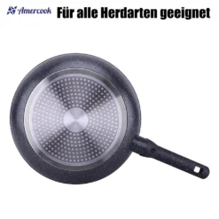 AMERCOOK Brittany Bratpfanne 20 Cm - Universal-Pfanne Mit Aluminiumkern Bratpfanne - Für Alle Herdarten Zum Braten, Kochen Und Schmoren Induktionsgeeignet Bratpfanne Antihaft-beschichtet -Günstiges Herd Genuss Geschäft 8243b5a91398e8693a7354dc4b172d4a