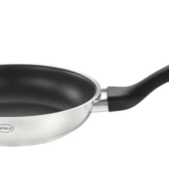 Rösle RÖSLE Basic Line Bratpfanne Ø 20 Cm, Edelstahl 18/10, Mit Antihaftversiegelung ProPlex, Schüttrand, Induktions- Und Spülmaschinengeeignet