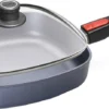 Woll Diamond Lite Induktion Bratpfanne Eckig, 6 Cm Hoch 28 Cm Mit Sicherheitsdeckel