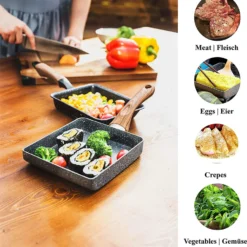 Pfanne Japanische Omelettpfanne Aluminium Kleine Bratpfanne Küche Antihaftpfannkuchen Omelettpfanne (1 Stück) -Günstiges Herd Genuss Geschäft 8f8ba067783f6510229754cce690c025 3