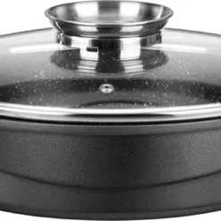 Smile - 10-teiliges Kochgeschirr-Set - Antihaftbeschichtung - Schwarz ,MGK-17 -Günstiges Herd Genuss Geschäft 967a984888d5065d2b91a666ff290211