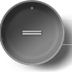 SMEG Servierpfanne Mit Deckel Matt Creme - Ø 28 Cm / 3,7 Liter -Günstiges Herd Genuss Geschäft a003e3183a65675724e5590bfd234605