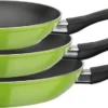 GSW Pfannen-Set Nova 3-tlg. Grün, Aluminium, Kunststoff, Bratpfanne ø Ca. 20 X H 4,2cm / ø Ca. 24 X H 4,4cm / ø Ca. 28 X H 4,8cm -Günstiges Herd Genuss Geschäft a1a66620c4538eb5367b4e2143c1f3bc