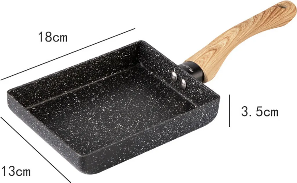 Japanische Omelettpfanne / Omelettpfanne / Tamago-Bratpfanne / Mini-Bratpfanne / Quadratische Omelettpfanne Mit Antihaftbeschichtung (PFOA-frei) / 18 * 15 * 3,2 Cm 4 Japanische Omelettpfanne / Omelettpfanne / Tamago-Bratpfanne / Mini-Bratpfanne / Quadratische Omelettpfanne Mit Antihaftbeschichtung (PFOA-frei) / 18 * 15 * 3,2 Cm – Bild 2