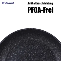 AMERCOOK Brittany Bratpfanne 20 Cm - Universal-Pfanne Mit Aluminiumkern Bratpfanne - Für Alle Herdarten Zum Braten, Kochen Und Schmoren Induktionsgeeignet Bratpfanne Antihaft-beschichtet -Günstiges Herd Genuss Geschäft a935b8f7fe50127e49ef7acbfa57c4c4