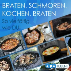 Ø24cm 62mm Hoch Gusseisenpfanne Gußeisenpfanne Mit Holzgriff Pfanne Aus Gusseisen -Günstiges Herd Genuss Geschäft a9509f56651405c7f48914d4f9266abc