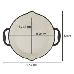 Mahlzeit Gusseisen Bratpfanne | Ø 29 Cm | Blue Berry | Zwei Griffe, Zwei Ausgießer, Emailliert -Günstiges Herd Genuss Geschäft b58a1c58fa0dda07fab03333152b2490