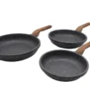 Karl Krüger 3-tlg Bratpfannen Set TEXAS Ø20 /24 /28 Cm, Induktions- & Backofen-geeignete, Antihaft-beschichtete, Energiesparende Aluminium Bratpfanne -Günstiges Herd Genuss Geschäft bc95d1f7dbbbabddce89f79ceaeb6561
