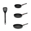 WOLL Eco Lite, 3-tlg. Bratpfannen-Set (20 + 24 + 28cm) Inkl. Pfannenwender