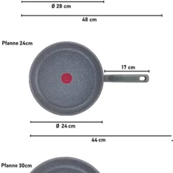 Tefal G13411 Cook Healthy Pfannenset Induktion 6 Tlg, Hohe Wokpfanne Mit Deckel 28cm, Pfanne 30 Cm + 24cm, Alle Herdarten, Spülmaschinenfest, Antihaft-beschichtet, Wok & Bratpfanne Set -Günstiges Herd Genuss Geschäft c1ba3d29678ec98299bd9f6b5b0ed4c2