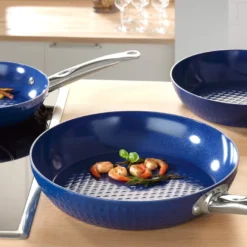 Ceraflon Prestige Diamant Pfannen-Set, Blau, 3-teilig -Günstiges Herd Genuss Geschäft d0dcc471b37ec77f0c6f6e626f2f94eb