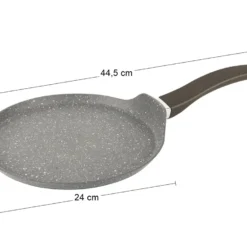 NABBI Pfannkuchenpfanne Mit Antihaft Oberfläche Stein 24 Cm - Grauer Stein -Günstiges Herd Genuss Geschäft db738c976cefe71e9fc5791e245a3a51
