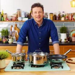 Tefal E43510 Jamie Oliver Pfannenset 5 Tlg 20,26,28cm Edelstahl Pfannen Bratpfannen Mit Deckel Pfanne Teflon Induktion Induktionsgeeignet Ofenfest Antihaftbeschichtet -Günstiges Herd Genuss Geschäft dd742e32d92b7f445884af623d12a14a