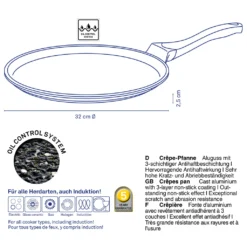 Kela Keuken - Stella Nova Crêpe-Pfanne Ø 32 Cm -Günstiges Herd Genuss Geschäft df27d99024ec4682f3a6916b66feed60