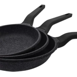 Steuber 3-tlg. Bratpfannen Set "Granada" Stein-Optik, GREBLON®-Antihaftbeschichtung Und Induktion