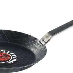 Turk 65228 Bratpfanne Ø 28cm, Aus Schmiedeeisen, Mit Hakenstiel, Schwarz