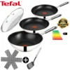 Tefal E76 Jamie Oliver Pfannenset Induktion 6 TLG Set 12,- Hohe Wokpfanne Mit Deckel 28cm, Pfanne 28 Cm + 24cm, Edelstahl 18/10 Rostfrei, Spülmaschinenfest, Antihaft-beschichtet -Günstiges Herd Genuss Geschäft e4275b5a5c238dd587c56a9e31b78d8b