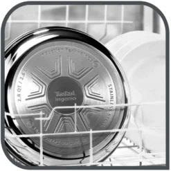 Tefal Pfannenset INGENIO PREFERENCE °24/28cm L94092 + Jamie Oliver Gravur Glasdeckel °28cm + 2 Griffe -Günstiges Herd Genuss Geschäft eaa0fc371c035651eeefc022a0e50197